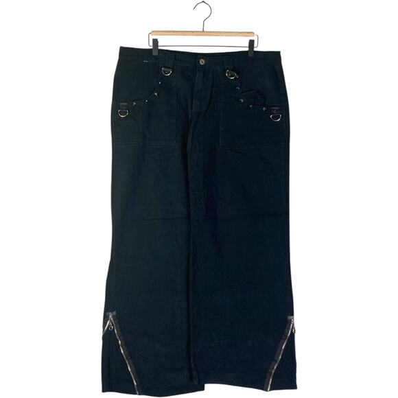 Vintage Alcatraz Gothic Wide Leg Pants 36 - Picture 1 of 7